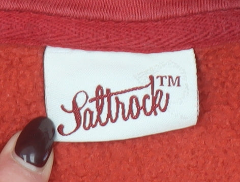 Womens UK Size S Saltrock Red Pullover Hoodie