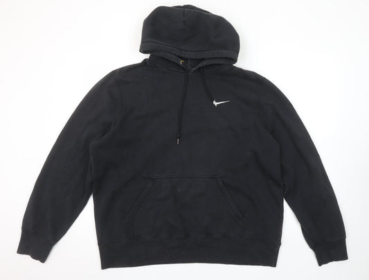 Womens UK Size L Nike Black Pullover Hoodie