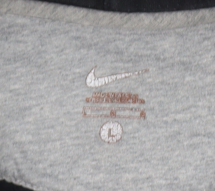 Womens UK Size L Nike Black Pullover Hoodie