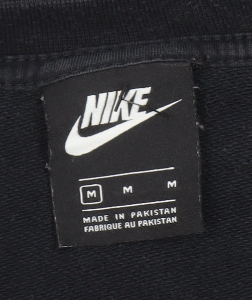 Womens UK Size M Nike Black Pullover Sweatshirt
