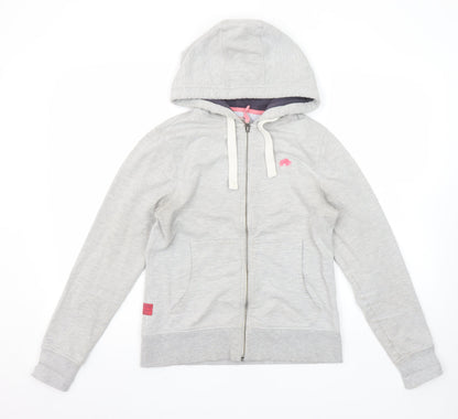Womens UK Size 10 Raging Bull Grey Full Zip Hoodie