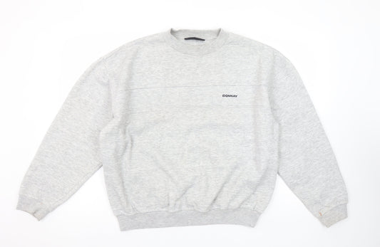 Womens UK Size M Donnay Grey Pullover Sweatshirt