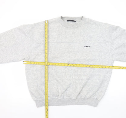 Womens UK Size M Donnay Grey Pullover Sweatshirt