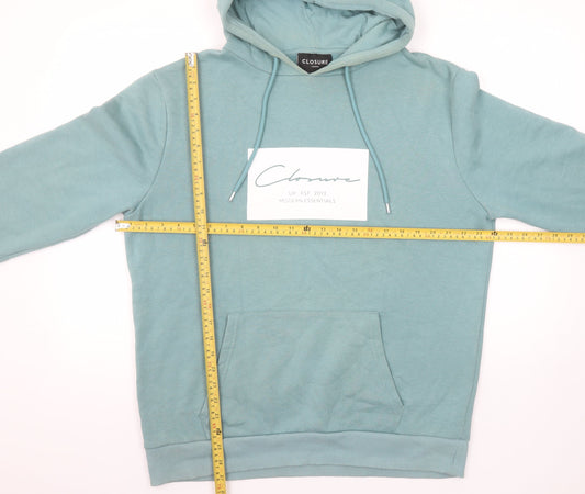 Mens UK Size L Closure London Green Pullover Hoodie
