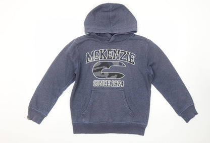 Boys UK Size 12-13 Years McKenzie Blue Pullover Hoodie