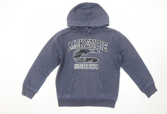 Boys UK Size 12-13 Years McKenzie Blue Pullover Hoodie