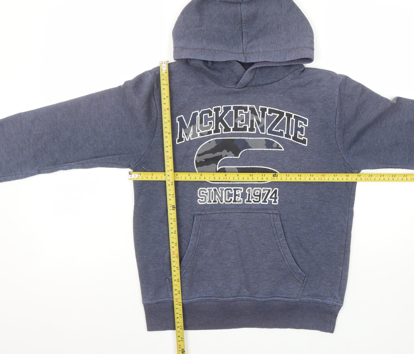Boys UK Size 12-13 Years McKenzie Blue Pullover Hoodie
