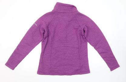 Womens UK Size S Columbia Purple Henley Sweatshirt