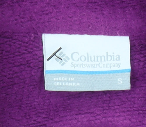 Womens UK Size S Columbia Purple Henley Sweatshirt
