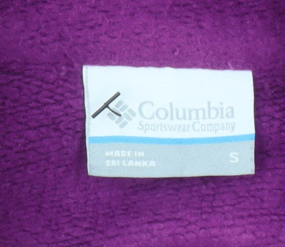 Womens UK Size S Columbia Purple Henley Sweatshirt