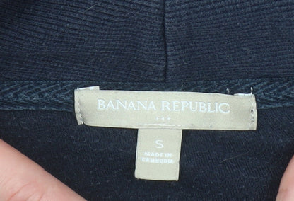 Womens UK Size S Banana Republic Blue Henley Sweatshirt