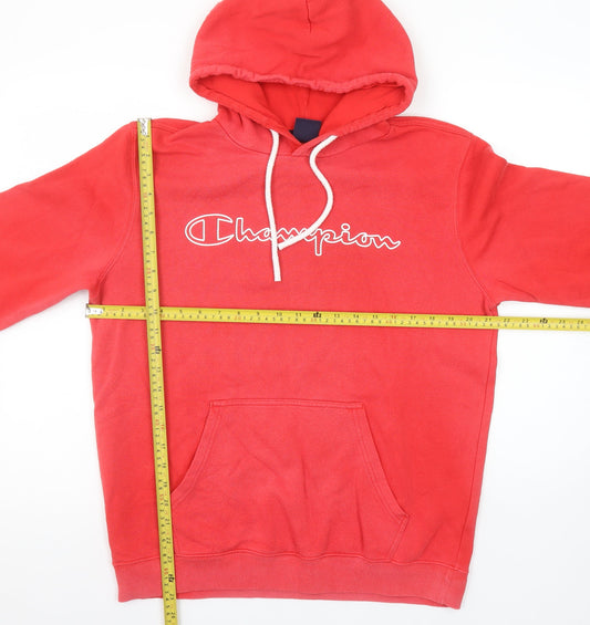 Womens UK Size L Champion Red Pullover Hoodie