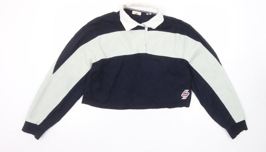 Womens UK Size 10 Superdry Blue Pullover Sweatshirt