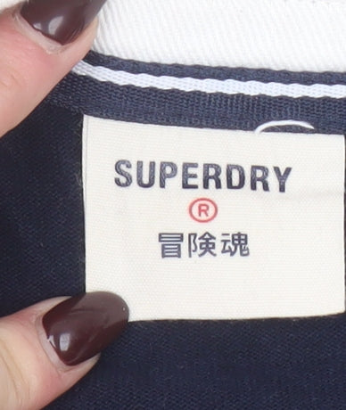 Womens UK Size 10 Superdry Blue Pullover Sweatshirt