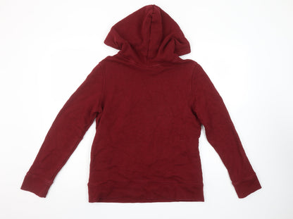 Womens UK Size 8 adidas Red Pullover Hoodie