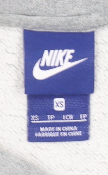 Womens UK Size XS Nike Grey Pullover Sweatshirt