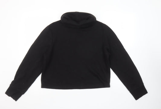 Womens UK Size S Zara Black Pullover Sweatshirt