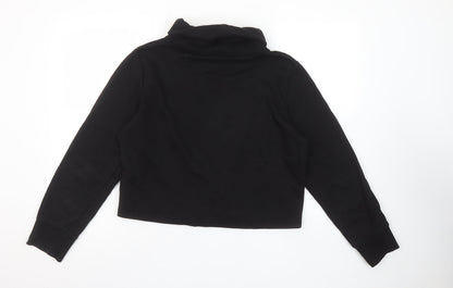 Womens UK Size S Zara Black Pullover Sweatshirt
