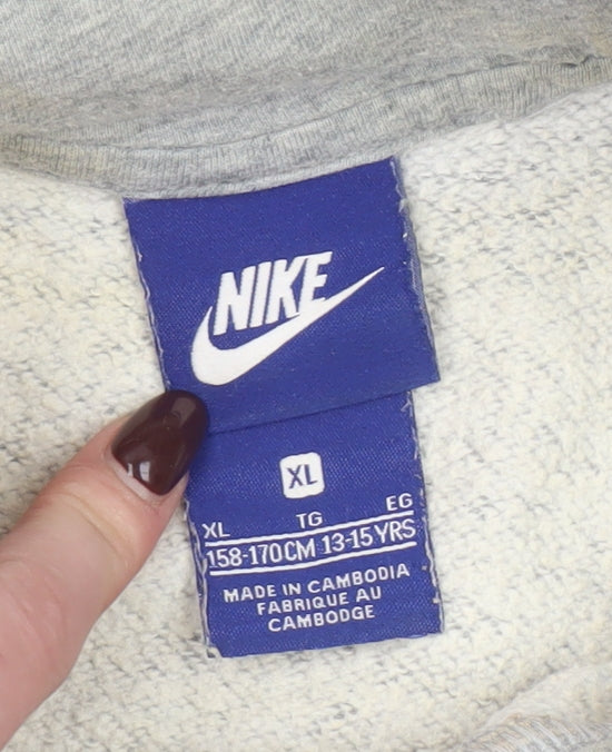 Boys UK Size XL Nike Grey Pullover Hoodie