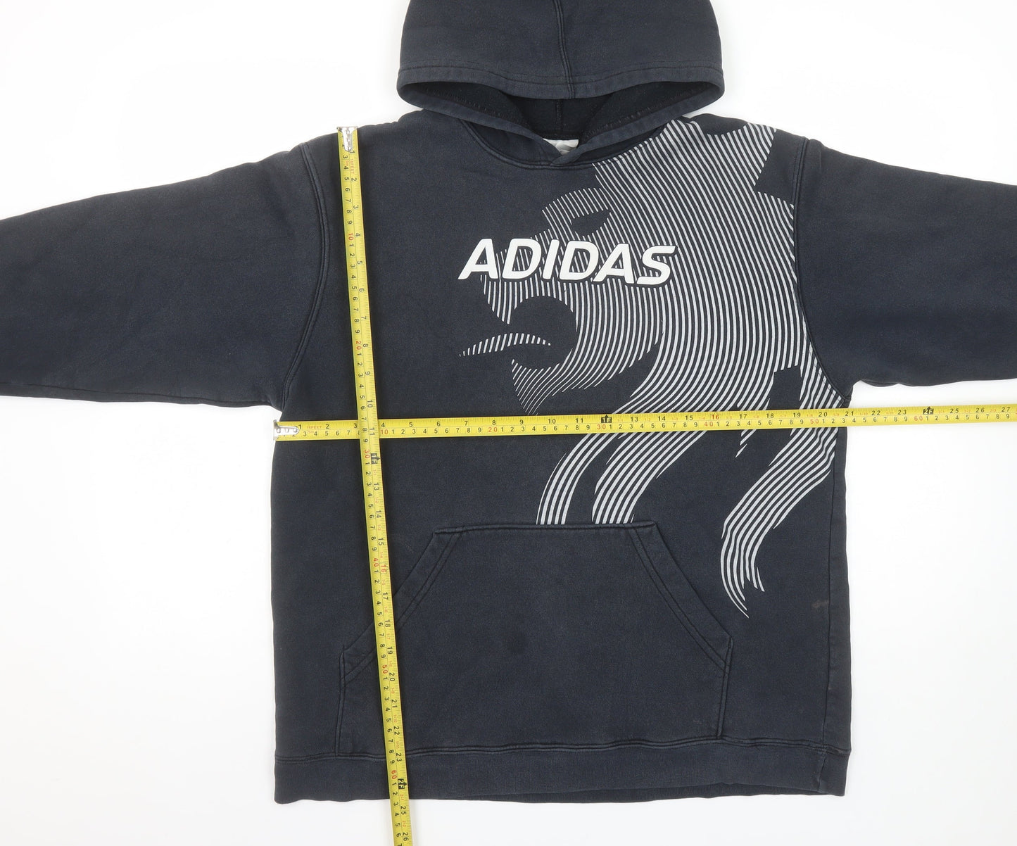 Boys UK Size XL adidas Black Pullover Hoodie
