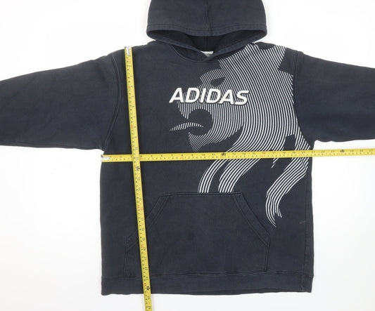 Boys UK Size XL adidas Black Pullover Hoodie