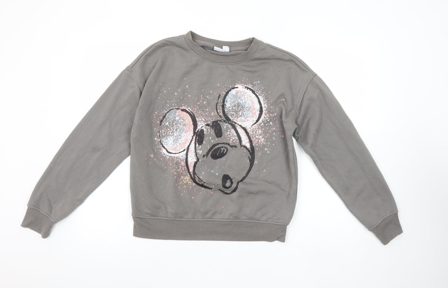 Womens UK Size 2XS Disney Grey Pullover Sweatshirt