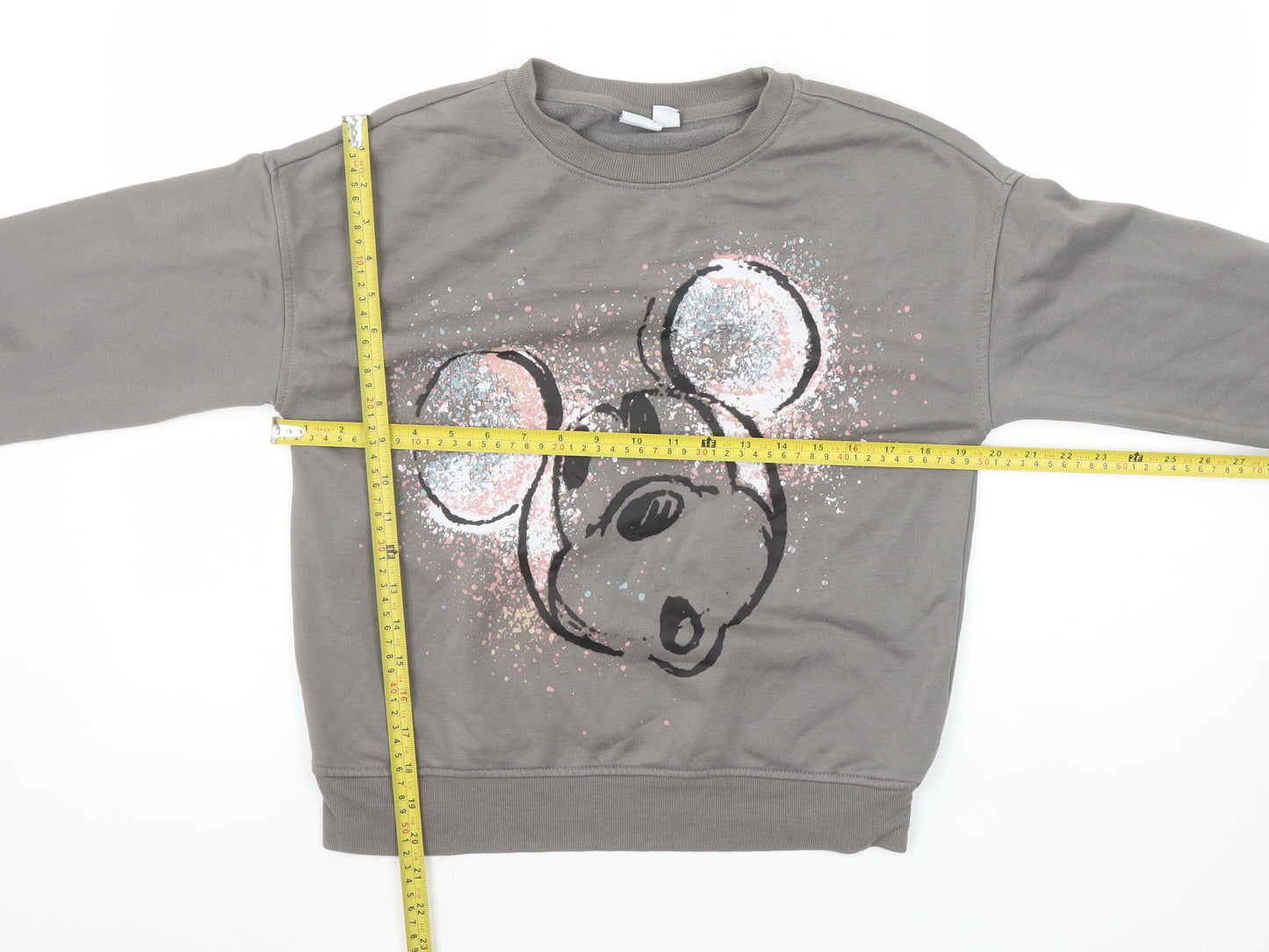 Womens UK Size 2XS Disney Grey Pullover Sweatshirt