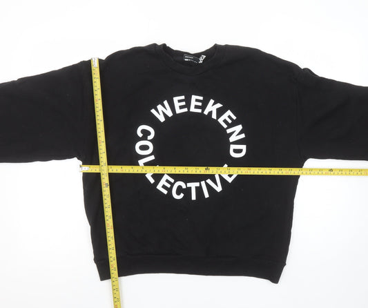 Womens UK Size 8 ASOS DESIGN Black Pullover Sweatshirt