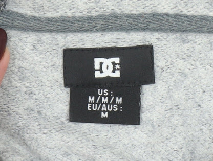 Mens UK Size M DC Grey Pullover Hoodie