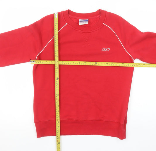 Womens UK Size S Reebok Red Pullover Sweatshirt