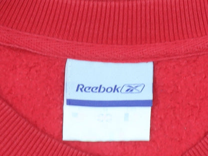 Womens UK Size S Reebok Red Pullover Sweatshirt