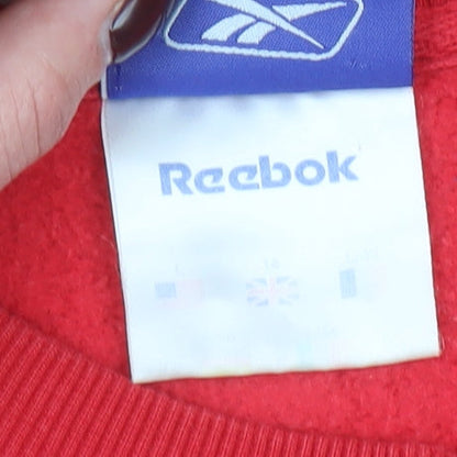 Womens UK Size S Reebok Red Pullover Sweatshirt