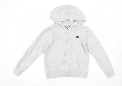 Boys UK Size 12 Years Tommy Hilfiger Grey Full Zip Hoodie
