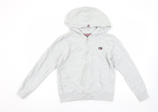 Boys UK Size 12 Years Tommy Hilfiger Grey Full Zip Hoodie