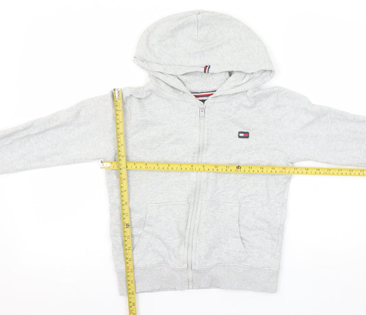Boys UK Size 12 Years Tommy Hilfiger Grey Full Zip Hoodie