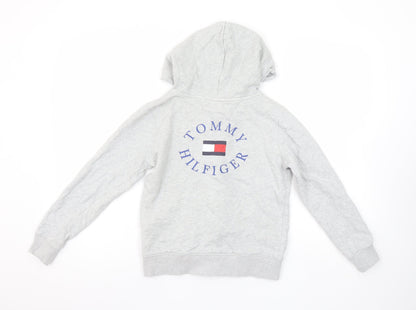 Boys UK Size 12 Years Tommy Hilfiger Grey Full Zip Hoodie