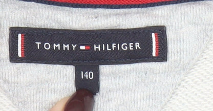 Boys UK Size 12 Years Tommy Hilfiger Grey Full Zip Hoodie