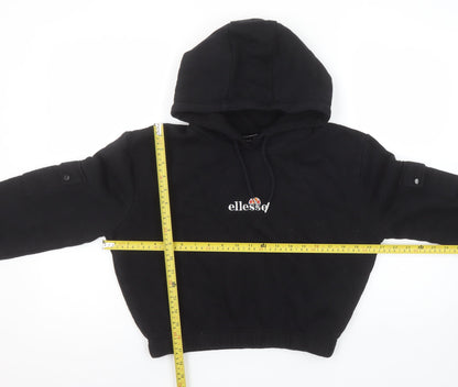 Womens UK Size 10 ellesse Black Pullover Hoodie