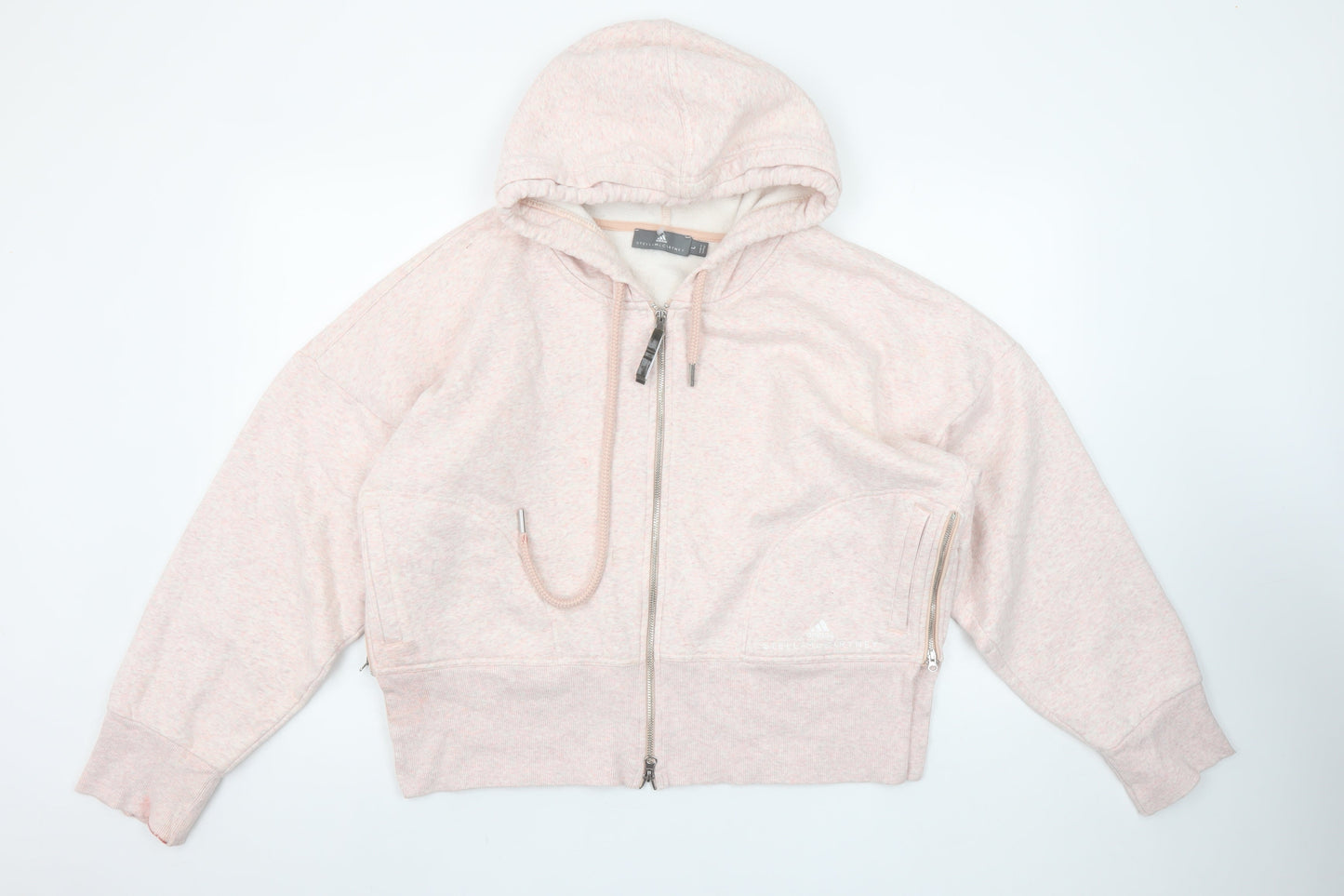 Womens UK Size L adidas by Stella McCartney Pink Full Zip Hoodie