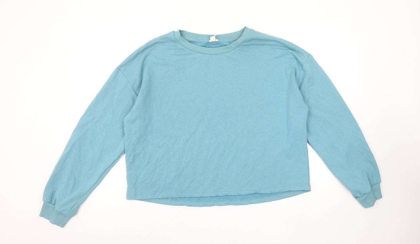Womens UK Size M River Island Blue Pullover Sweatshirt