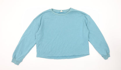 Womens UK Size M River Island Blue Pullover Sweatshirt