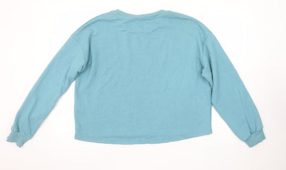 Womens UK Size M River Island Blue Pullover Sweatshirt