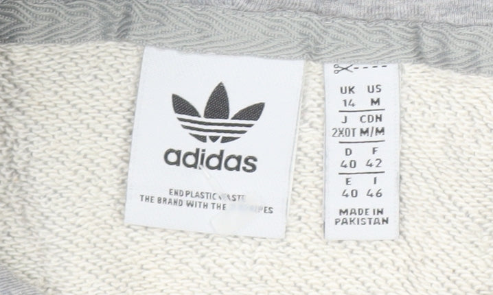 Womens UK Size 14 adidas Grey Pullover Hoodie