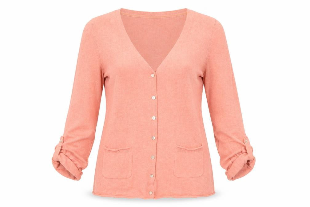Womens UK Size 12 Laura Ashley Pink Cardigan Jumper