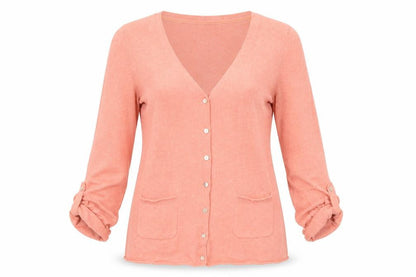 Womens UK Size 12 Laura Ashley Pink Cardigan Jumper