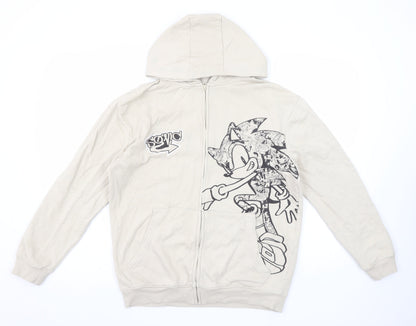 Girls UK Size 12-13 Years George Beige Full Zip Hoodie