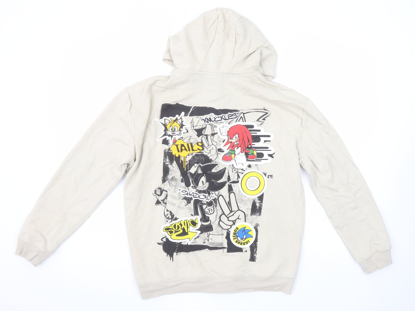Girls UK Size 12-13 Years George Beige Full Zip Hoodie