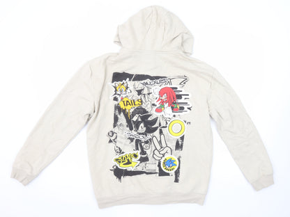 Girls UK Size 12-13 Years George Beige Full Zip Hoodie