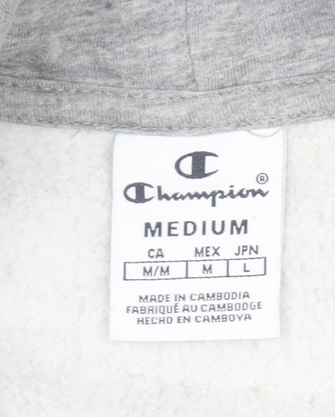 Womens UK Size M Champion Grey Pullover Hoodie