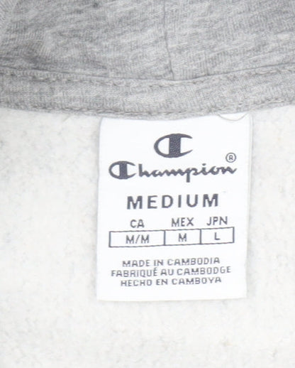 Womens UK Size M Champion Grey Pullover Hoodie